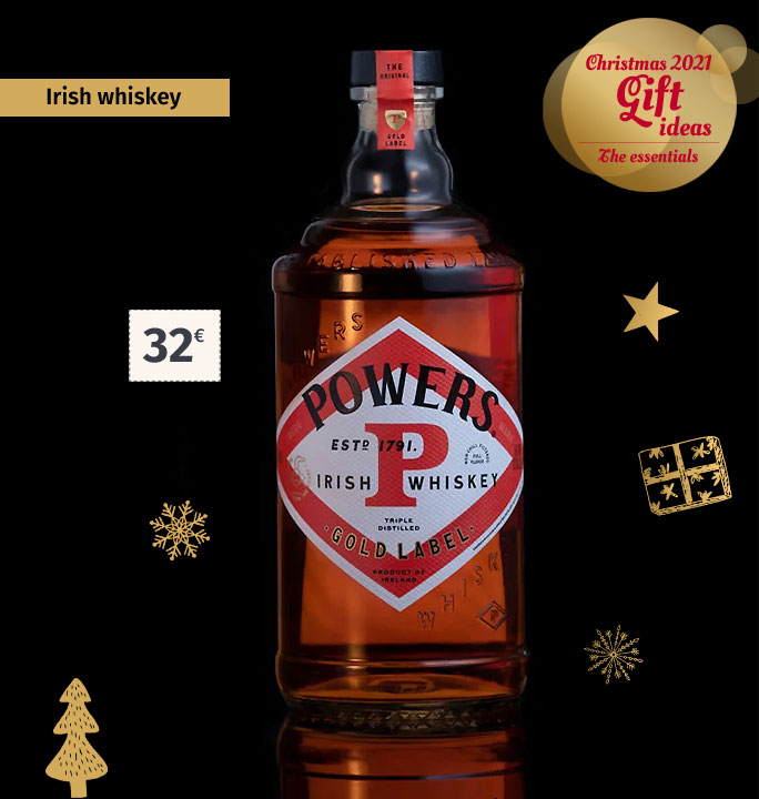 Irish whiskey selection